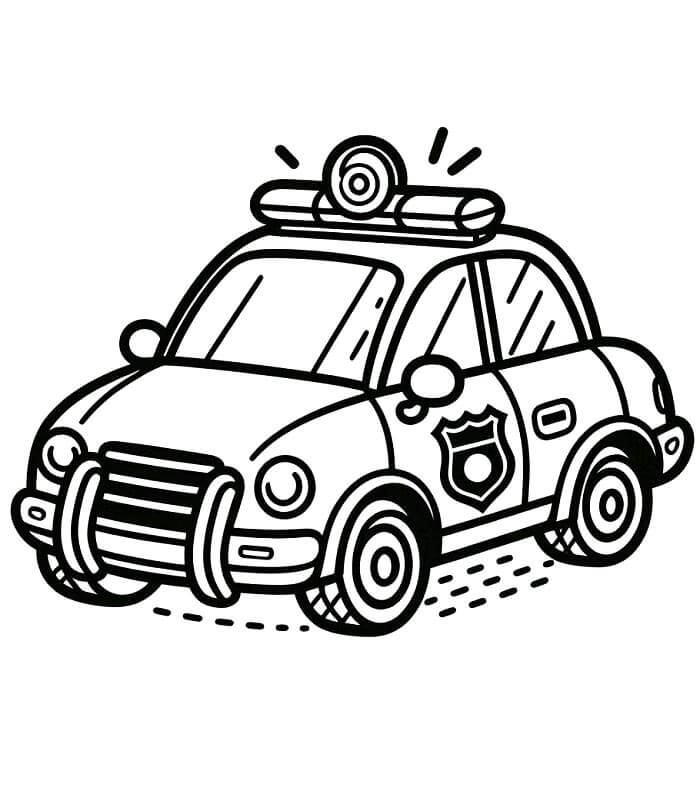 Policejní Auto omalovánky