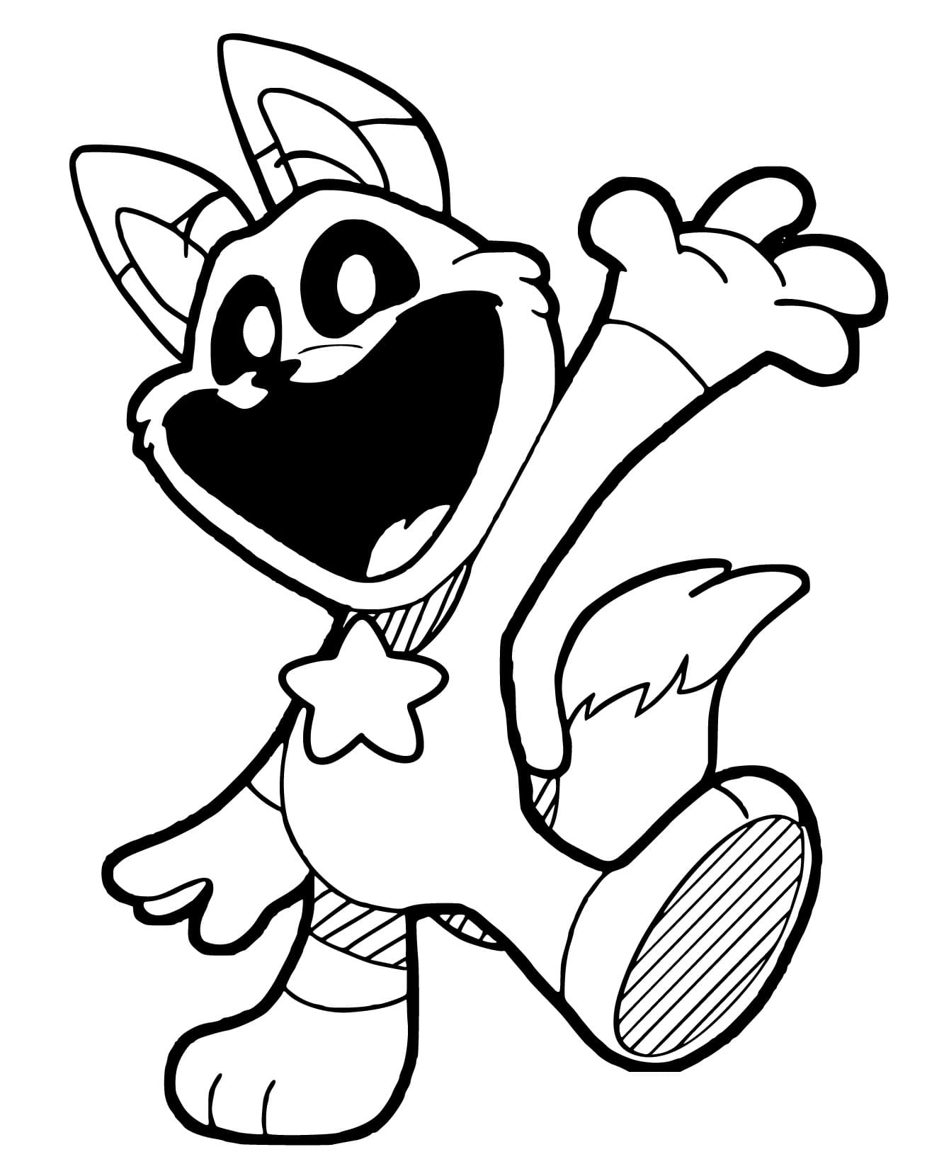 Tisknutelné Poppy Playtime Obrázek omalovánka