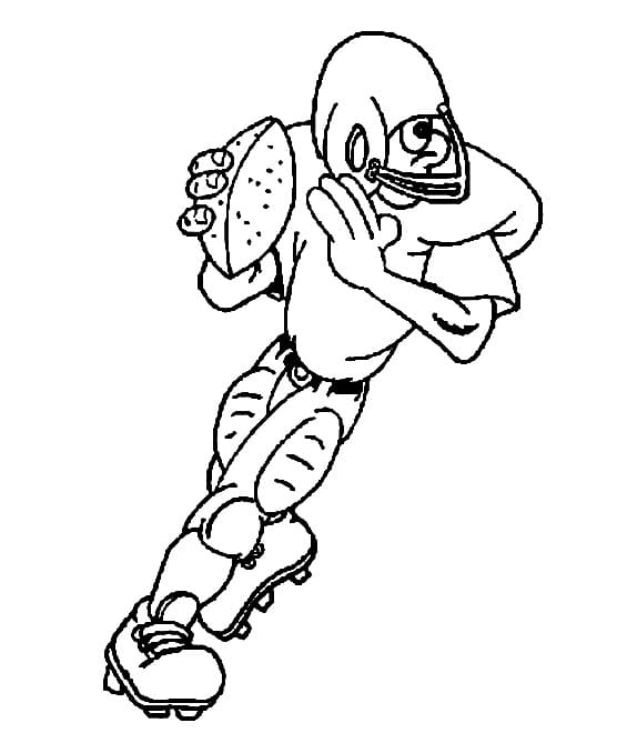 Tisknutelné Ragby Obrázek pro Děti omalovánka