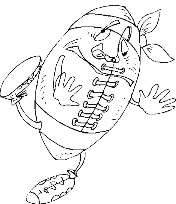 Tisknutelné Ragby Obrázek omalovánka