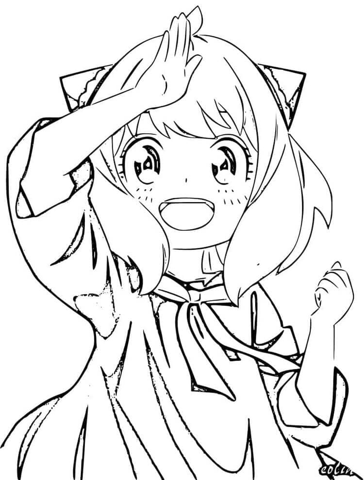 Tisknutelné Spy x Family Obrázek omalovánka