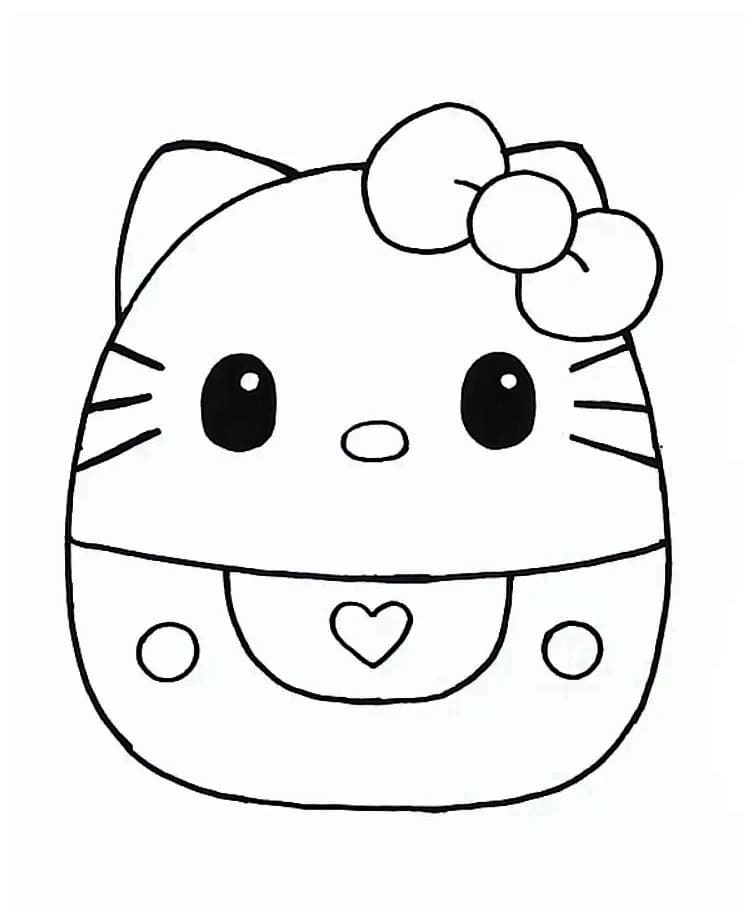 Tisknutelné Squishmallows Obrázek pro Děti omalovánka