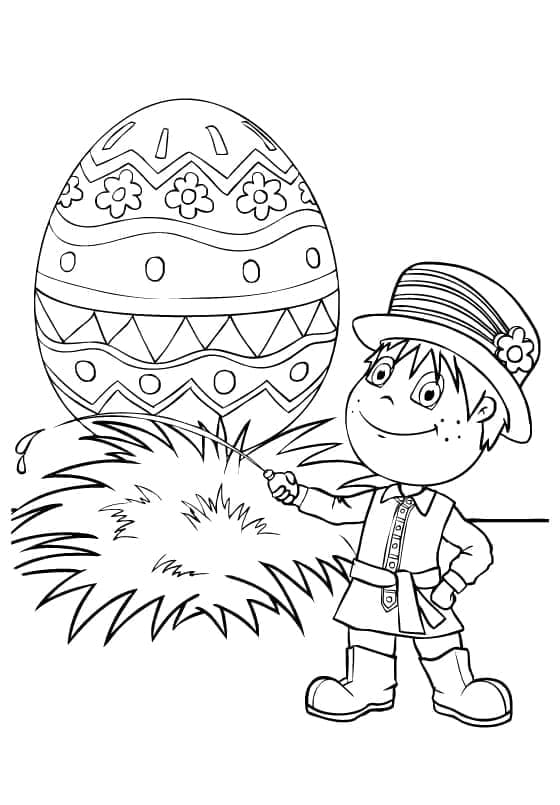 Tisknutelné Velikonoce Obrázek omalovánka