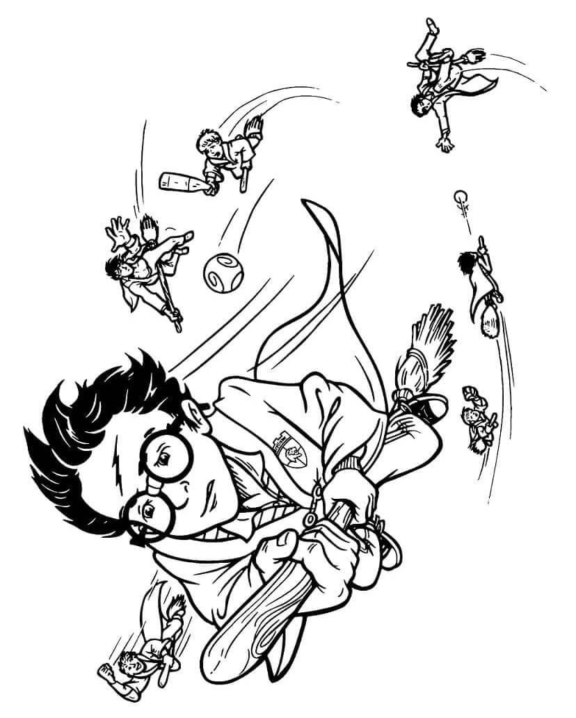 Tisknutelní Harry Potter Obrázek pro Děti omalovánka