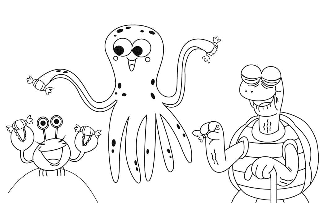 Tisknutelný Baby Shark omalovánka