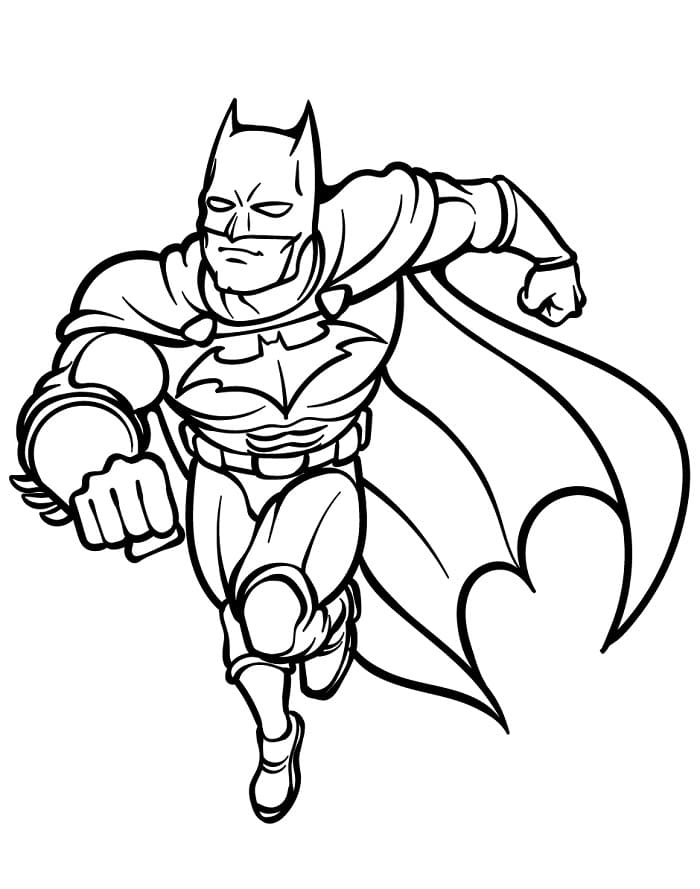 Tisknutelný Batman Obrázek pro Děti omalovánka