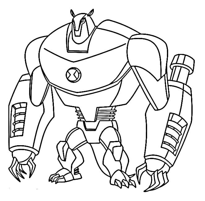 Tisknutelný Ben 10 Obrázek omalovánka