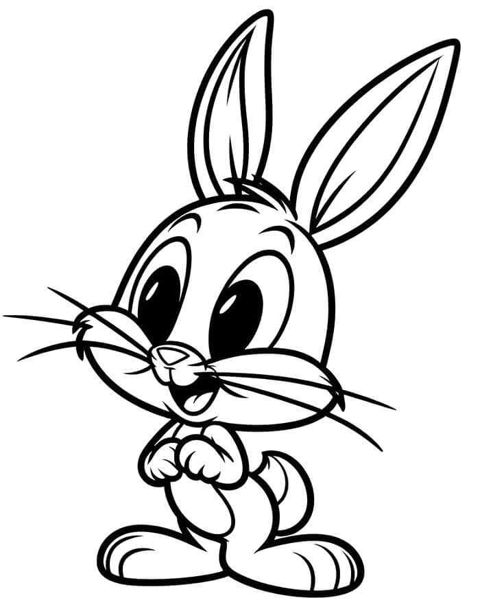 Tisknutelný Bugs Bunny omalovánka