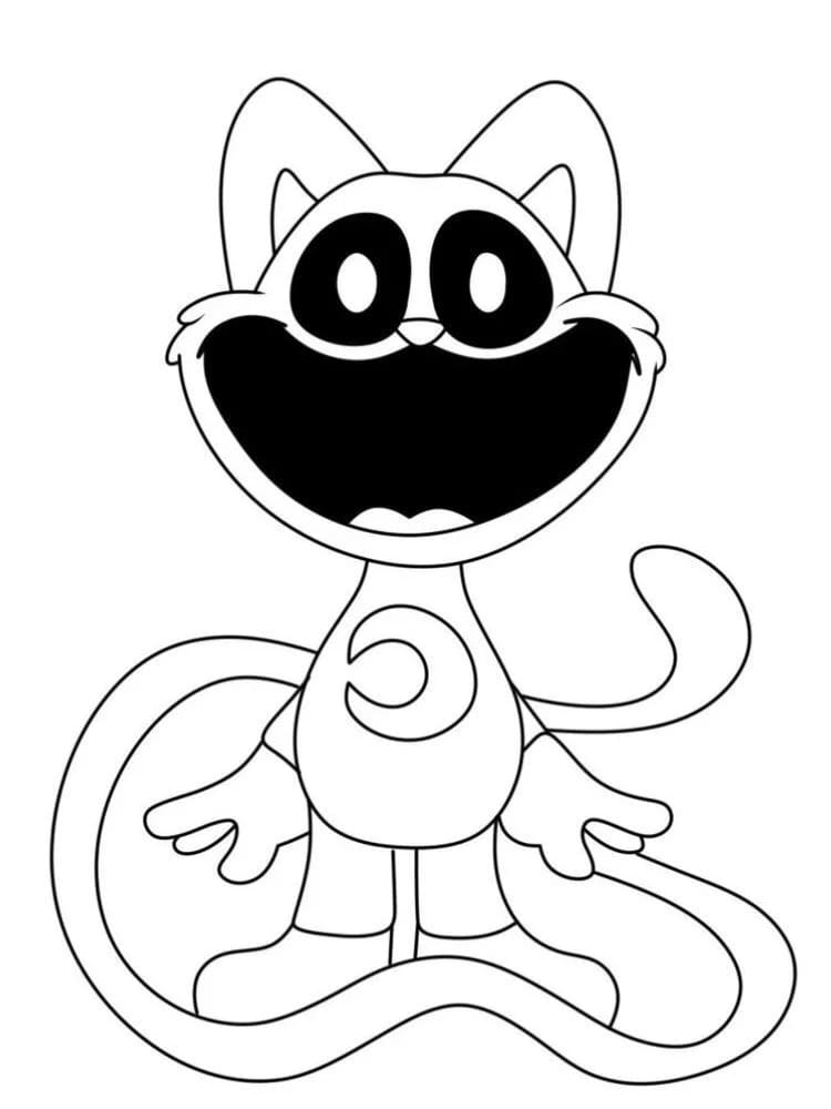 Tisknutelný Catnap omalovánka