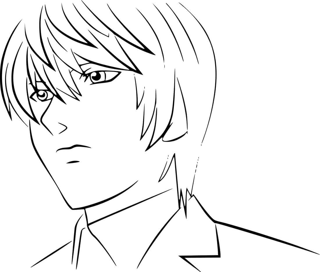 Tisknutelný Death Note omalovánka