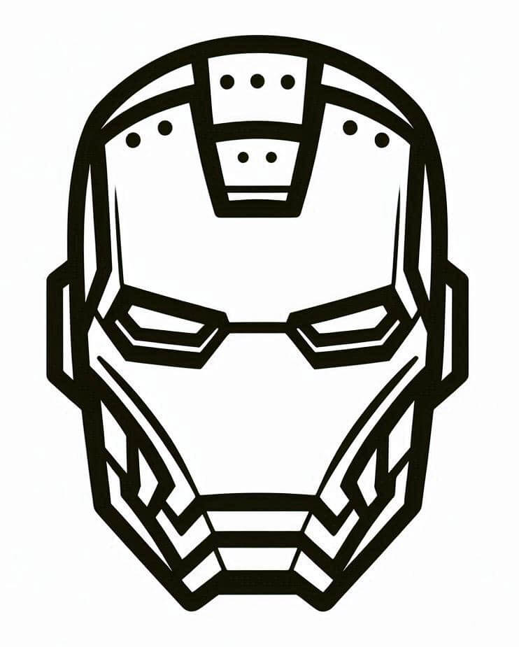 Tisknutelný Iron Man omalovánka