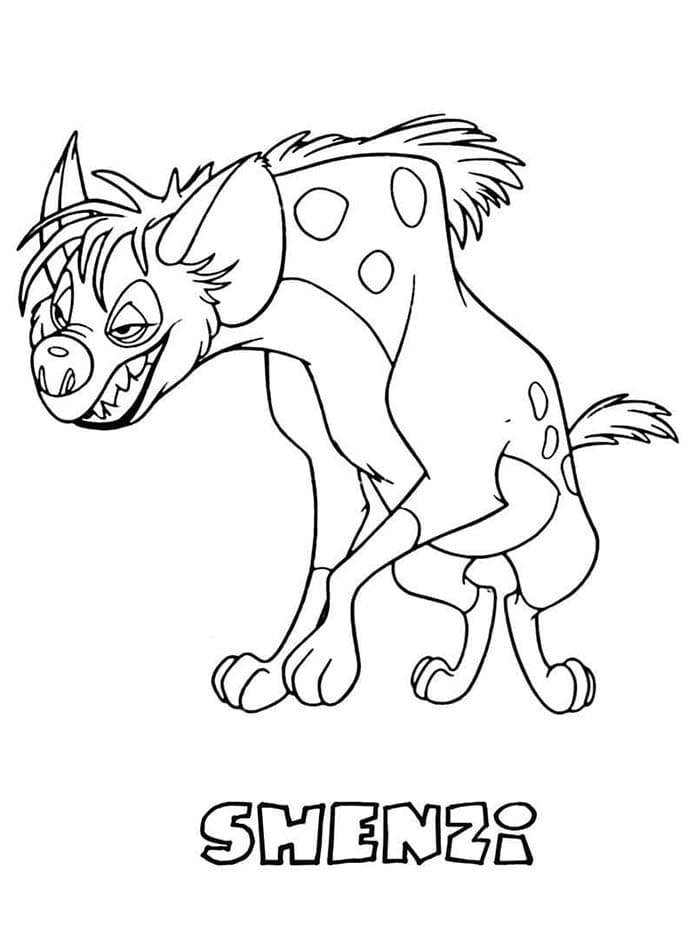 Tisknutelný Lví Král omalovánka