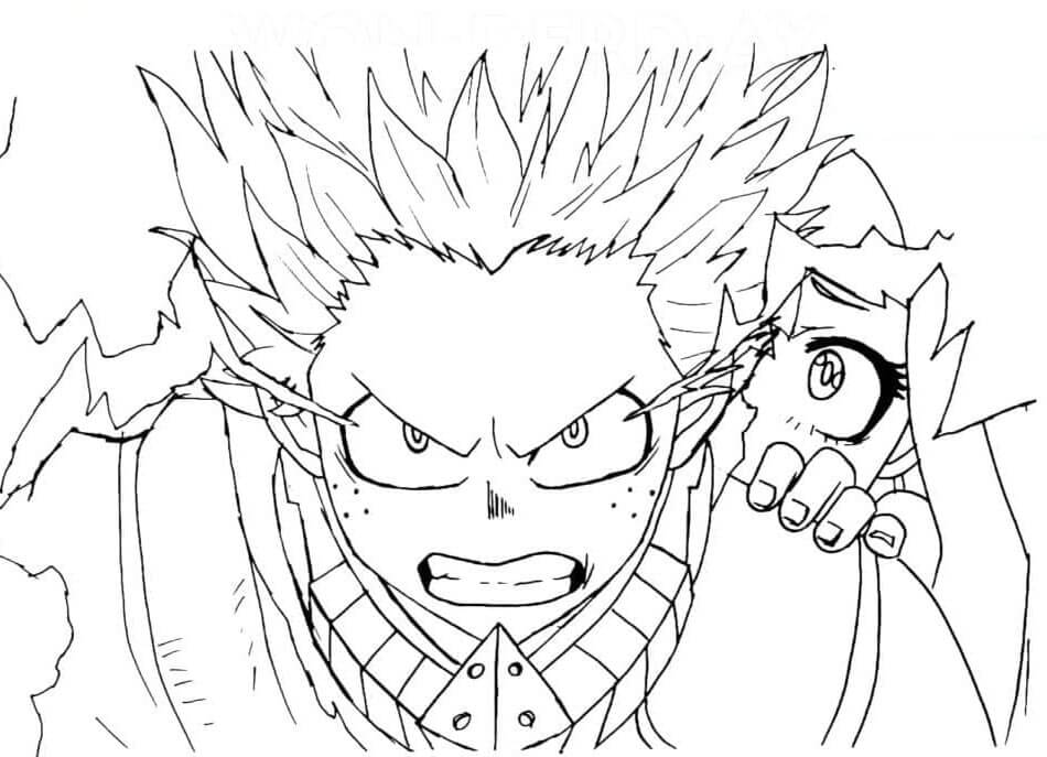 Tisknutelný My Hero Academia Obrázek pro Děti omalovánka