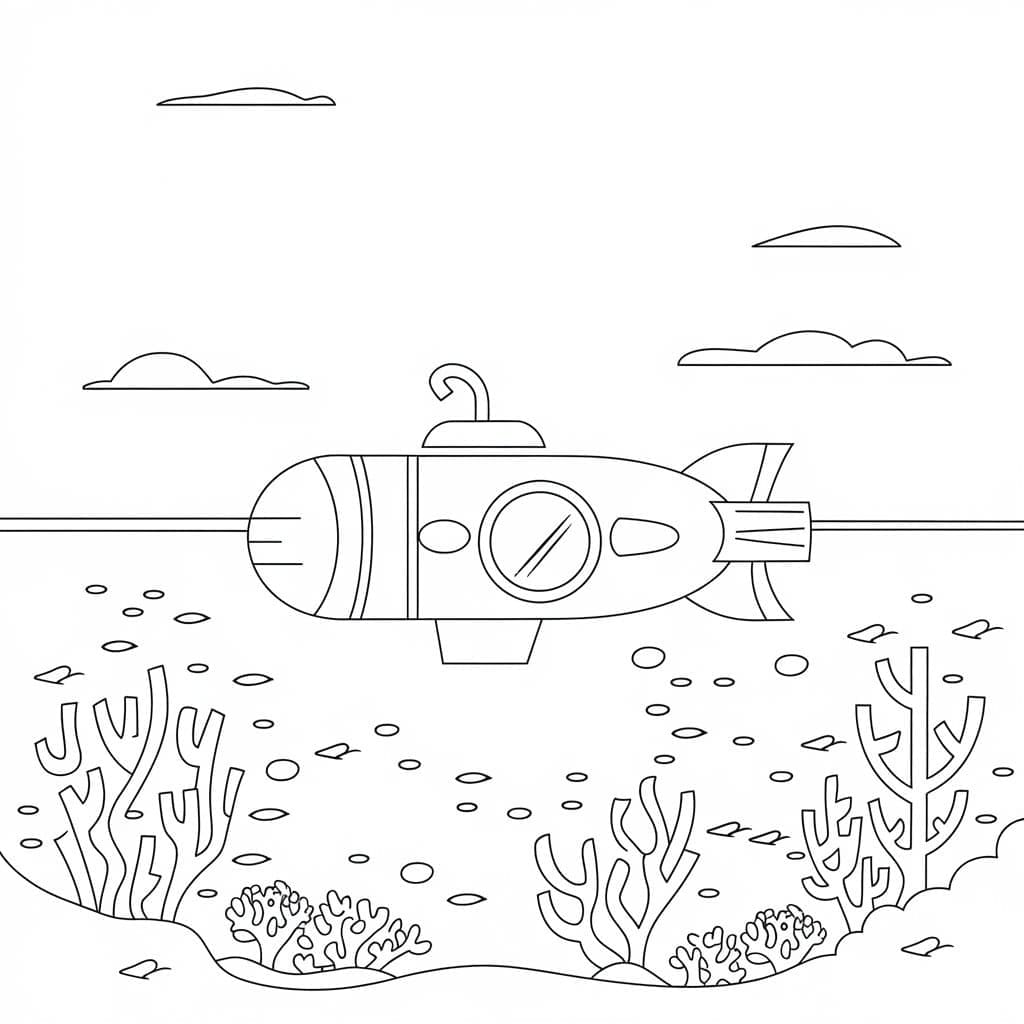 Tisknutelný Oceán Obrázek omalovánka