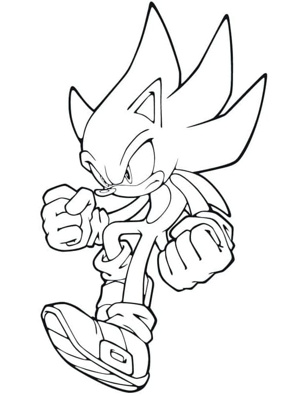 Tisknutelný Sonic omalovánka