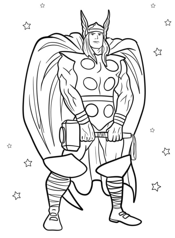 Thor omalovánky