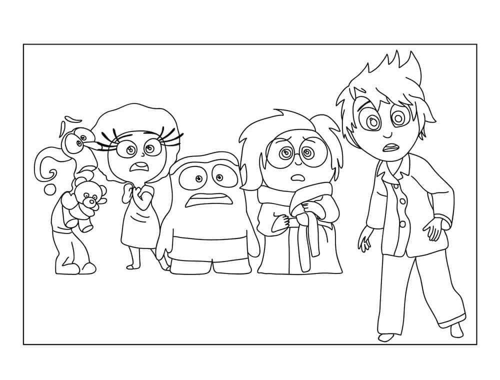 Tisknutelný V hlavě 2 omalovánka