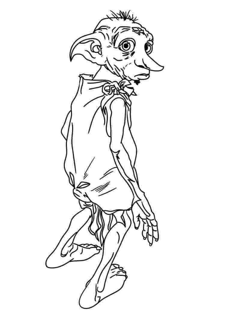 Tisknutelný Zdarma Harry Potter omalovánka