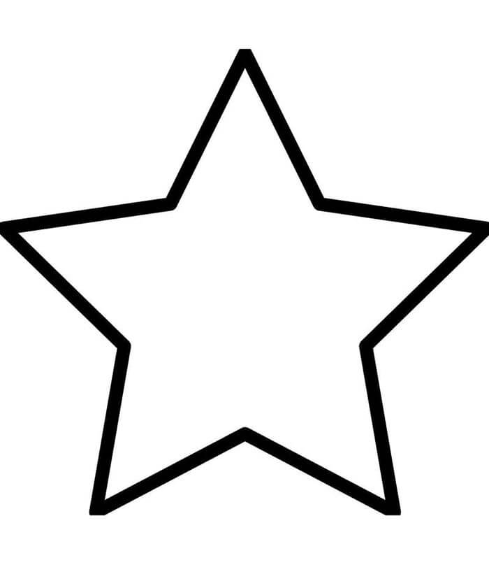 Tisknutelný Zdarma Hvězda omalovánka