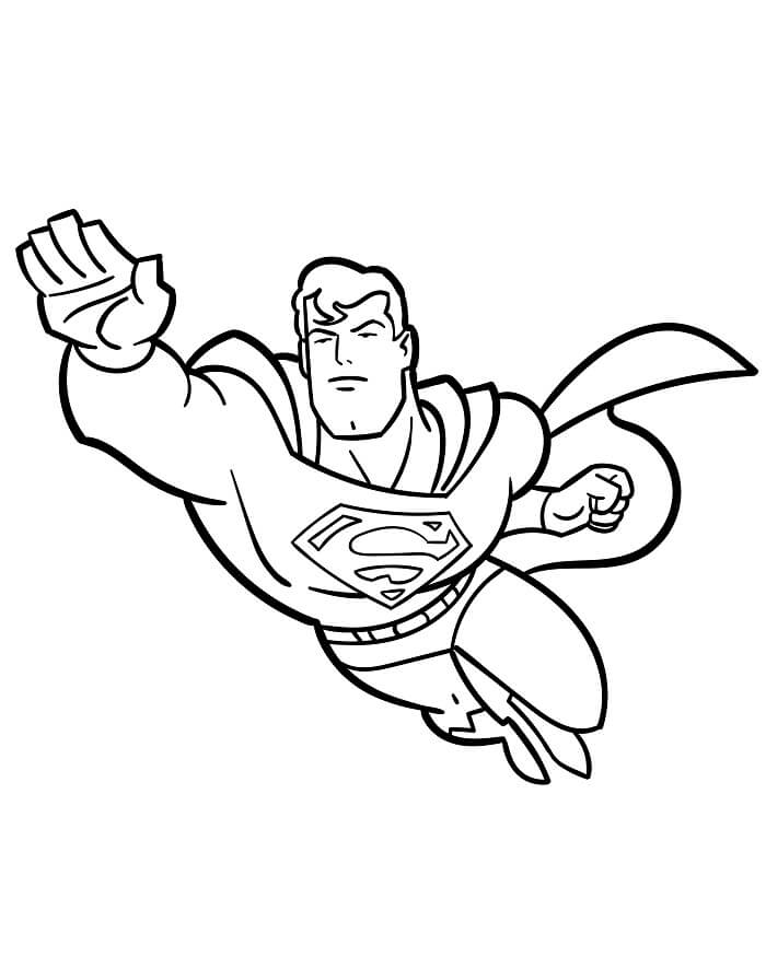 Tisknutelný Zdarma Superman omalovánka