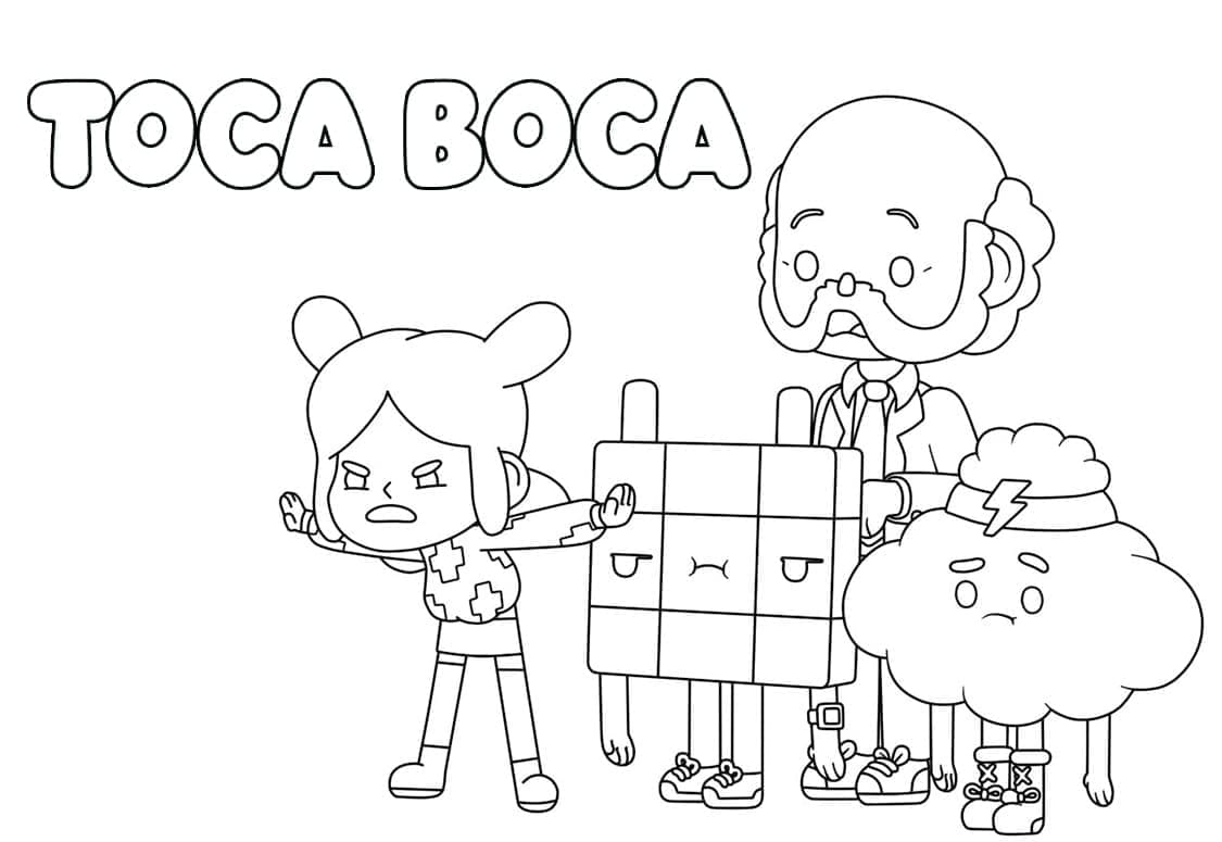 Toca Boca (15) omalovánka