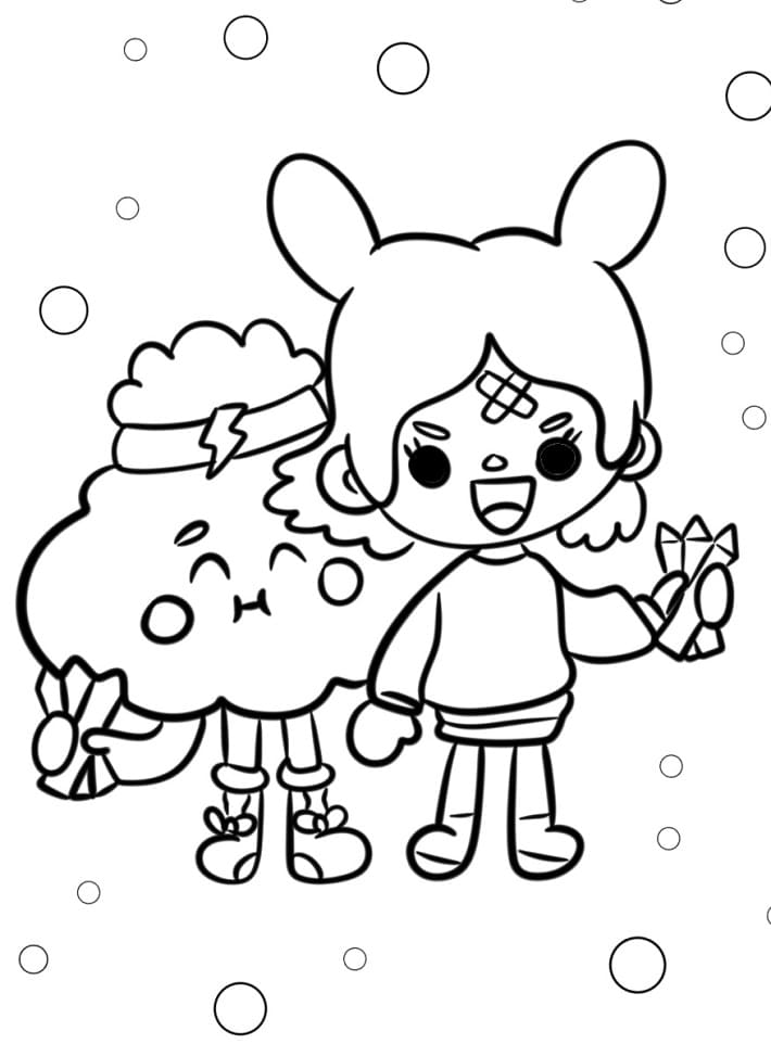 Toca Boca Hra omalovánka