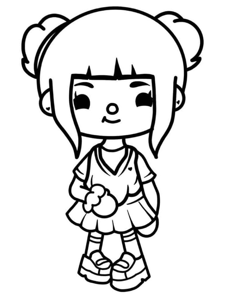 Toca Boca Vymalovatelné pro Děti omalovánka