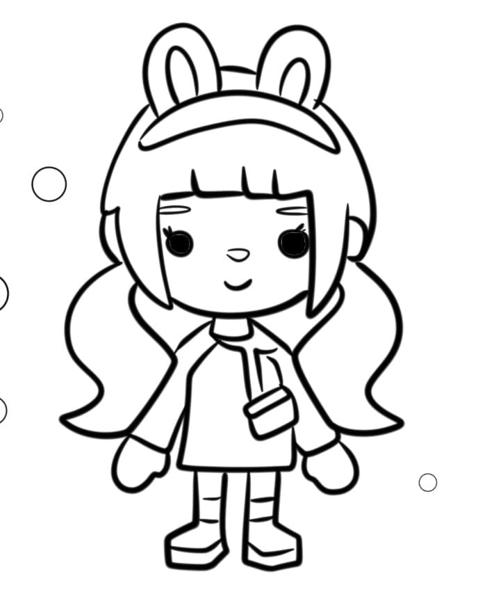 Toca Boca Zdarama omalovánka