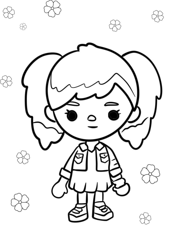 Toca Boca Zdarma Tisknutelná omalovánka