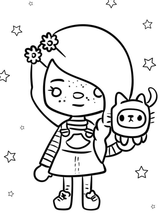 Toca Boca Zdarma omalovánka