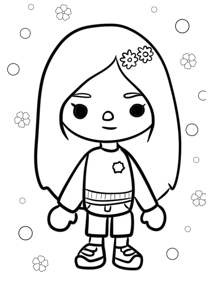 Toca Boca k Tisku omalovánka