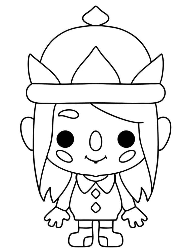 Toca Boca pro 1leté Děti omalovánka