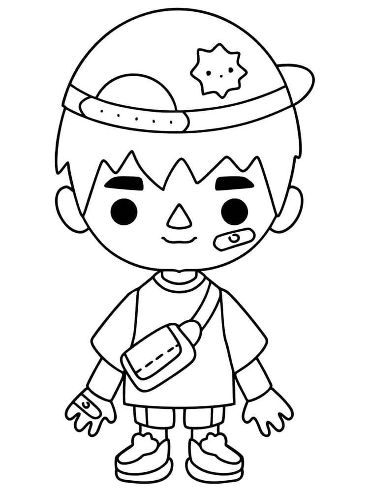 Toca Boca pro 4leté Děti omalovánka