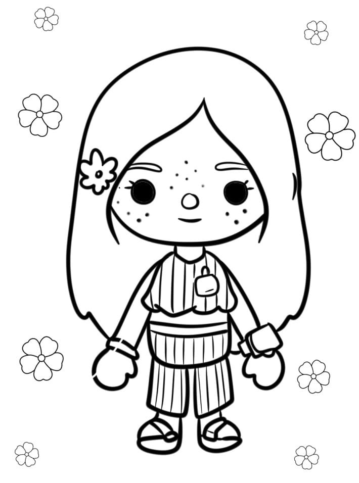 Toca Boca pro Děti omalovánka