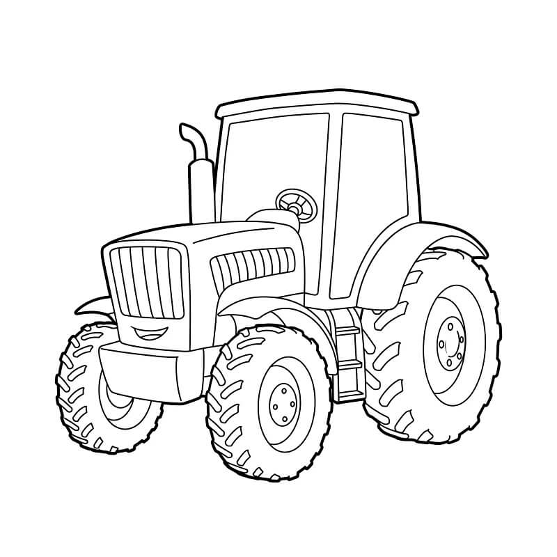 Traktor Zdarma Tisknutelný omalovánka