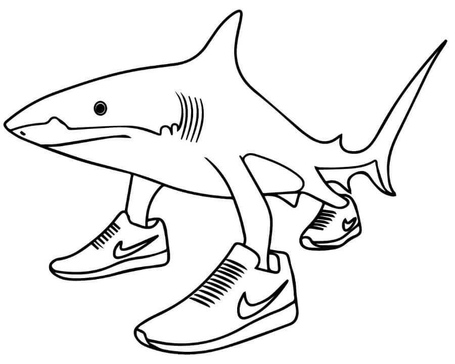 Tralalero Tralala omalovánka