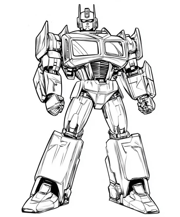 Transformers Obrázek omalovánka