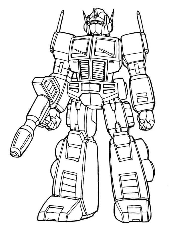 Transformers Zdarma Vymalovatelné Obrázek omalovánka