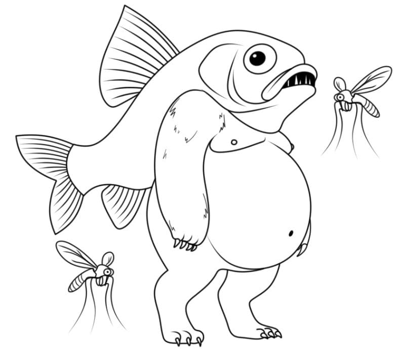 Troppo Trippa Brainrot omalovánka