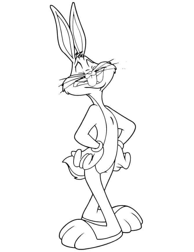 Usměvavý Bugs Bunny omalovánka