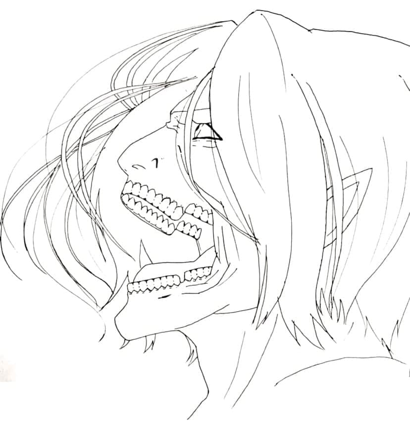 Útok Titánů Anime omalovánka