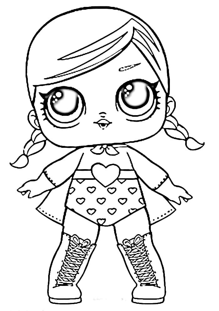 Úžasná LOL Panenka omalovánka