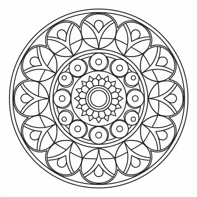 Mandala omalovánky