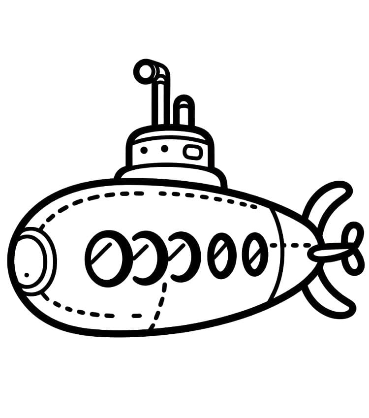 Úžasná Ponorka omalovánka