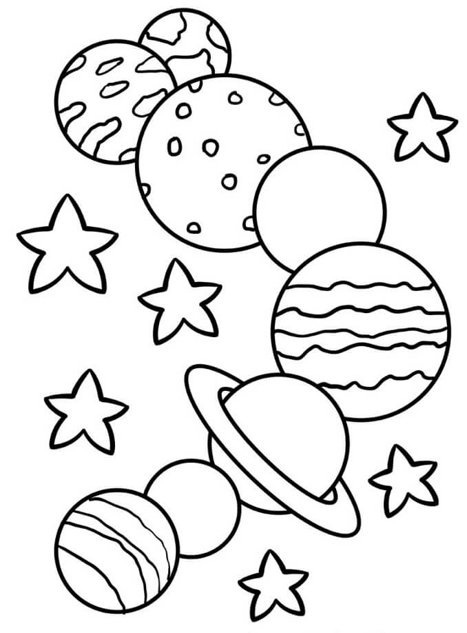 Úžasná Sluneční soustava omalovánka