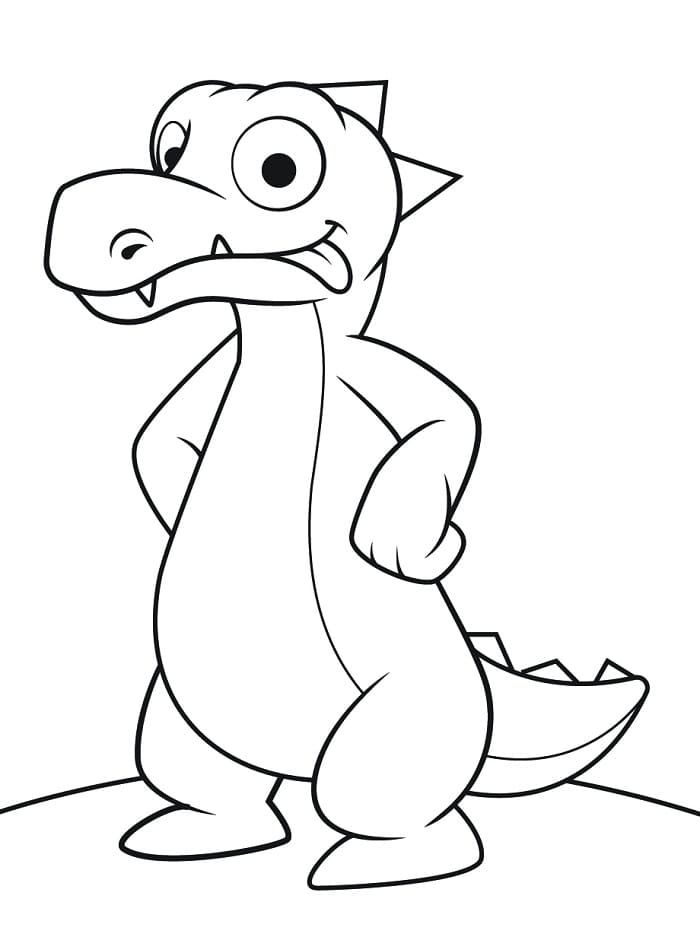 Úžasný Krokodýl omalovánka