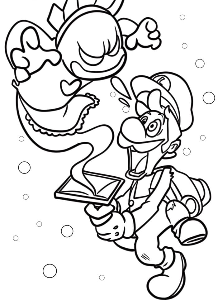 Úžasný Luigi omalovánka