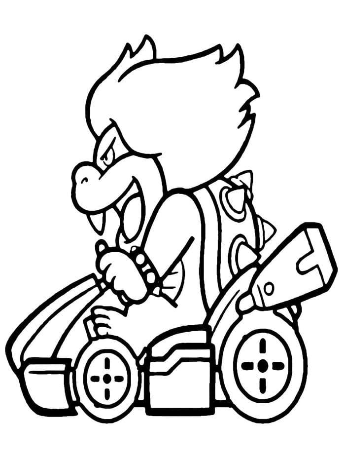 Úžasný Mario Kart omalovánka