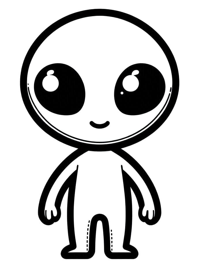 Mimozemšťan omalovánky