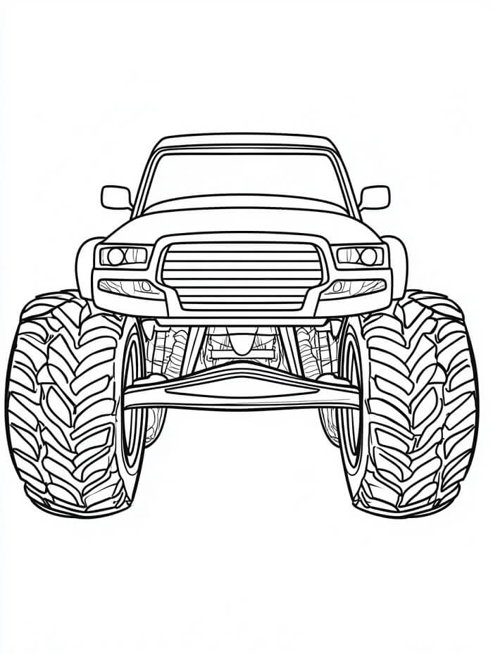 Úžasný Monster Truck omalovánka